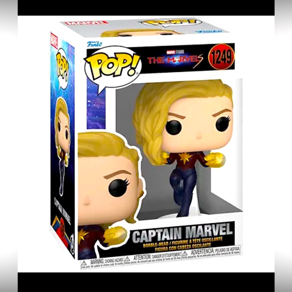 Funko POP! The Marvels CAPTAIN MARVEL Vinyl Figure #1249 New MCU Marvel